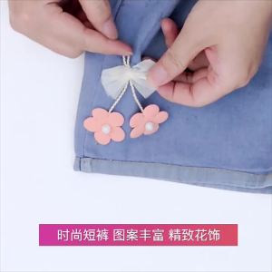 Childrens Clothing Girls Denim Shorts 2024 New Thin Medium and Large Children Boys Wear Short Pants Wholesale Fashion