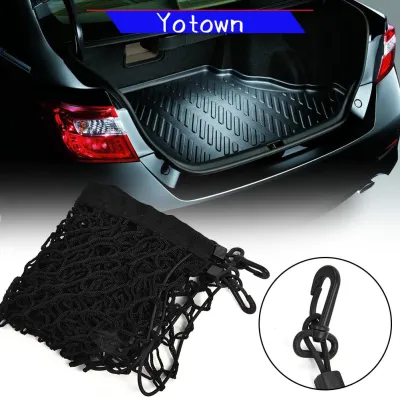 Yotown Universal Car Rear Trunk Hai lớp Lưới chở hàng Lưới lưu trữ Pocket Organizer