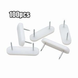 100pcs Plastic Chair Feet Nails Silent Floor Pins Furniture Chair Leg Glide Nails