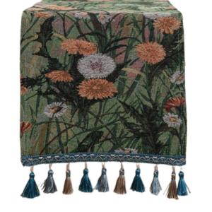 Tablecloth Farmhouse Table Runner with Handwoven Fringe Elegant for Dining Room Decoration 120/140/160/180cm