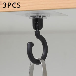 Self-adhesive Wall Hanging Hook 360° Rotating Ceiling Hook Strong Hook Household Multi-function Adhesive Hook Bathroom Wall Hanging Hook Door Back Coat Hook
