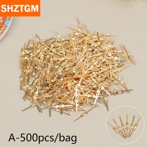 [COD] SHZTGM 500ชิ้น ถุง25มม.ตัวเชื่อมต่อผีเสื้อโลหะสำหรับชิ้นส่วนจี้
