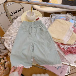 กางเกงขากว้าง  กางเกงเด็ก กางเกงลำลอง กางเกงกันยุงเด็ก อายุ2-16 ขวบ ผ้าฝ้ายผสมผ้าลินิน