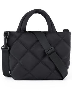 BAGSMART Puffy Mini Tote Bag Quilted Grid Shoulder Bag Small Purse Handbag Organizer Crossbody Bags for Women2026