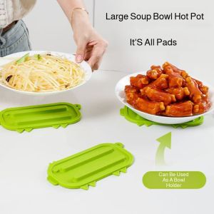 Narrow Slot Storage Silicone Drain Mat Pot Lid Mat Cutting Board Mat Soap Mat Non Slip High Temperature Resistant Fast Drainage