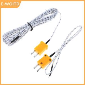 【E-WOITD】 1PC K type temperature sensor thermocouple probe cable wire 0.5/4m