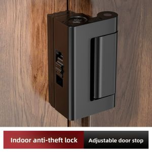 Convenient and Adjustable Door Obstruction Fixed Anti-theft Lock Buckle Indoor Door Safety Pin
