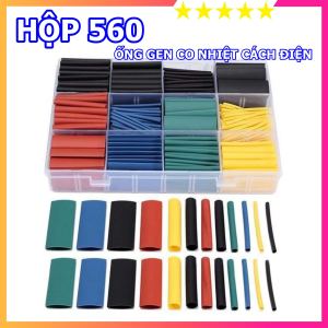 Gen co nhiệt bọc cách điện nhiều màu - Hộp 560 cái - Chuyên dụng cho thợ điện nước đi đường điện ô tô xe máy ...