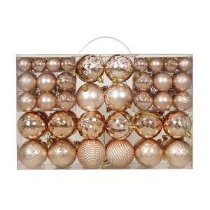 IEFE5 100pcs 3/4/6CM Christmas Ball Set Painted Shatterproof Christmas Tree Decoration Pendant Festive Atmosphere Decoration Delicate Hanging Ornament Xmas