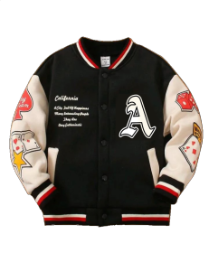 JAKET VARSITY ANAK 2-14 thn (M-XXL) INISIAL ARS&K PLAY TEAM BASEBALL LAKI-LAKI PEREMPUAN KOREA FASHION STREET STYLE TRENDY tERBARU