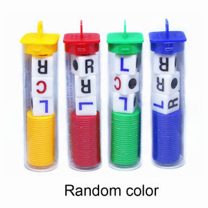 LCR Dice Game 3 Dice+24 Chip Left Center Right For Family Table Games Classmates Friends Funy Toys 306-HSQ-LCR-Dice-Game-Random