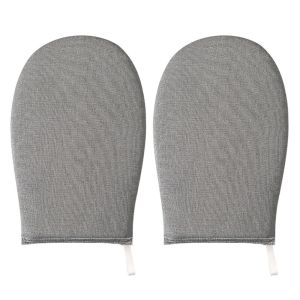 LIFE SHOPS 2Pcs Washable Handheld Mini Ironing Board Foldable Heat-resistant Sponge Small Ironing Board Portable Insulated Anti-scald Gloves Travel