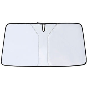 2PCS penghantaran penghantaran penghantaran penghantaran penghantaran kereta SUV Universal mudah alih perak bersih kain Sunshade