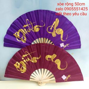 Quạt vải  viết theo yêu cầu. Quà tặng  mừng thọ tân gia khai trương. Quà cưới tết sinh nhật 8/3 20/10