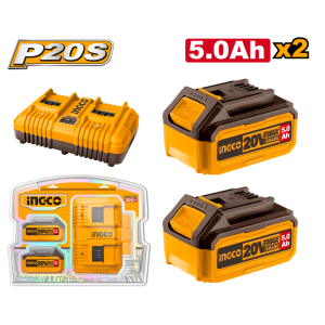INGCO 20V LITHIUM-ION BATTERY & FAST INTELLIGENT CHARGER KIT