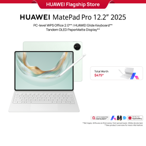 HUAWEI MatePad Pro 12.2-inch 2025 | Tablet I PC-level WPS Office 2.0 | HUAWEI Glide Keyboard | Tandem OLED PaperMatte Display
