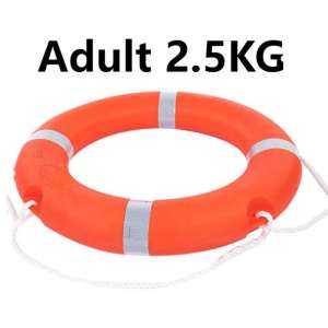 Life Buoy 1.5KG/ 2.5KG High-Visibility Orange with Reflective Tape 24N Buoyancy for Marine & Pool Safety Portable Buoyancy inflatable Swimming Ring specialized equipment for Swimming
