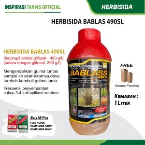 Bablas 490 SL Herbisida Sistemik 1liter/Obat Rumput Liar Bablas/Obat Gulma Pengganggu Tanaman 1Liter / Bablas Obat Rumput Liar