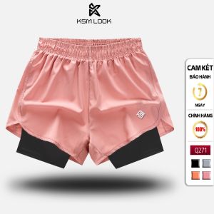 Quần Đùi Short Thể Thao Ngắn 2 Lớp Nữ Own Ways Vải Mỏng Nhẹ Mát Mau KhôTập Aerobic Chạy Bộ Bơi Lội Q271