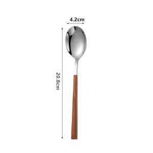 Nexlent Creative Utensils Stainless Steel Spoon Fork Knife Teaspoon Exquisite Tableware 1Pc