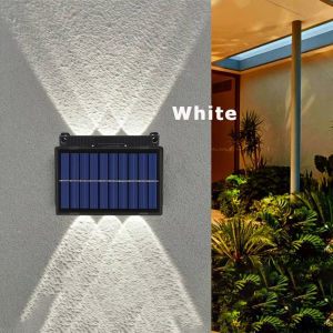 Vimite LED Solar Wall Light Outdoor Waterproof Up And Down Fence Light for Garden Landscape Courtyard Street Decoration Spotlights