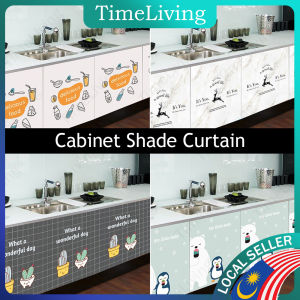 Skirting Table Top Langsir Dapur Prevent Dust & oil cover Cabinet shade curtain waterproof cabinet shade cloth [A08]