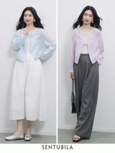 SENTUBILA Womens Oversized Lyocell Shirt 2026 Spring Summer Round Neck Long Sleeve Drawstring Sheer Casual Top 161WB50142026