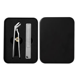 🔧Stainless Steel Bent Head Nail Clipper Large Opening Nail Cutter Anti-Splash Nail Clipper Pulley Switch Powder Die-Cast Nail Clip Precision Nail Trimmer Strong And Easy To Use
