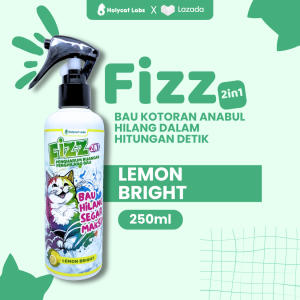 FIZZ Penghilang Bau Kotoran kucing anjing Poop Peep Aman Terjilat Hewan Peliharaan 250ML