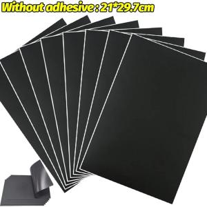 5ชิ้นแม่เหล็กติดกาวตัวเองเทปแม่เหล็กจุดสี่เหลี่ยมขนาดใหญ่สำหรับแผ่นแม่เหล็กไวท์บอร์ดสำหรับสำนักงานติดตู้เย็นแบบ DIY แม่เหล็กยืดหยุ่นแผ่นแม่เหล็ก S