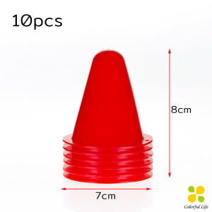CLM เซต10 ชิ้น กรวยฝึกโรลเลอร์สเกต อุปกรณ์ฝึกซ้อมฟุตบอล วัสดุแข็งแรง ทนทาน Skate Marker Cones