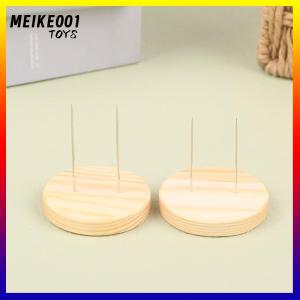 MEIKE001 รู้สึกว่าหัตถกรรมโพลิเมอร์ดินโครงการแสดงโครเชต์ amigurumi ยืนแสดงฐาน