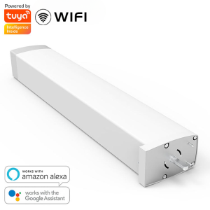 Custom Made size Smart Home curtain set Alexa WiFi Tuya smart app quite curtain motor  Motorised  Curtain Track