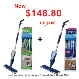 NDP Promo- 1 WoodFloor +1 Hard Surface SprayMop