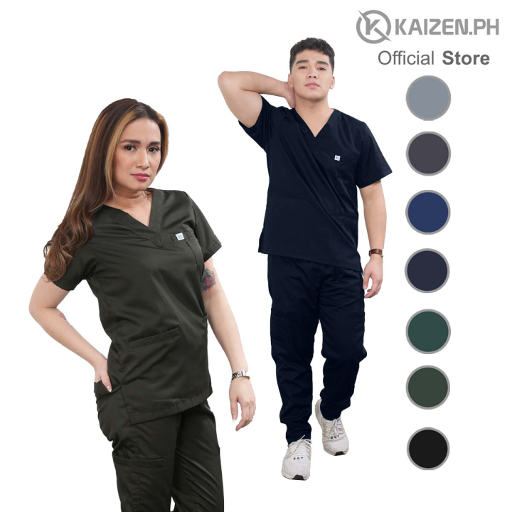 1st Gen Scrub Suits KSS03 PLAIN SERIES by KAIZEN.PH Lazada PH