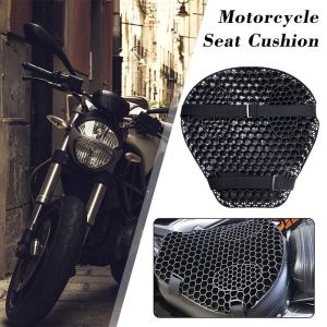 3D Anti Slip Comfort Gel Seat Motor cushion Honeycomb Mesh Motorcycle Seat Cushion Cover Shock Absorption Motorbike Seat Pad