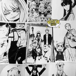 Tranh giấy poster decal dán tường mực in đậm sắc nét Anime manga truyện tranh trang trí phòng decor góc học tập làm việc