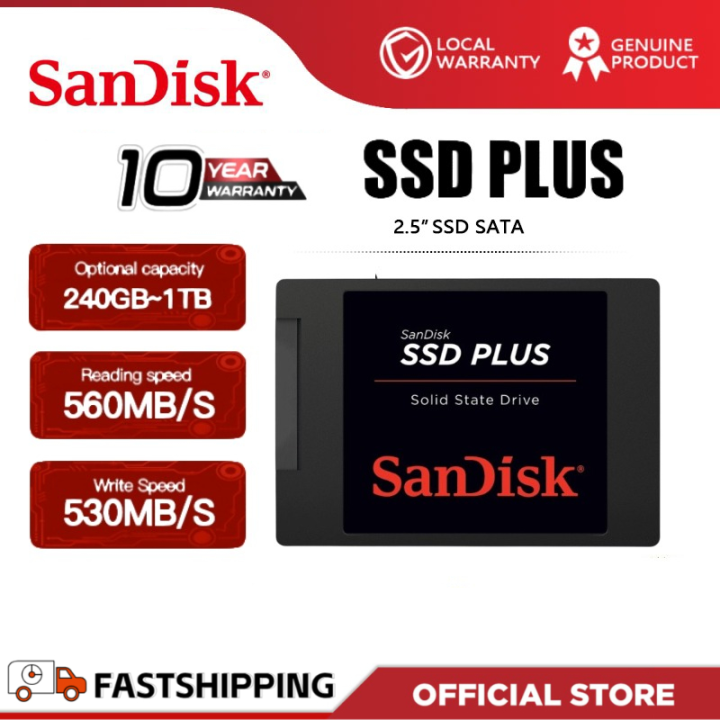 新品・未開封 SanDisk SSD PLUS 1TB 保証付