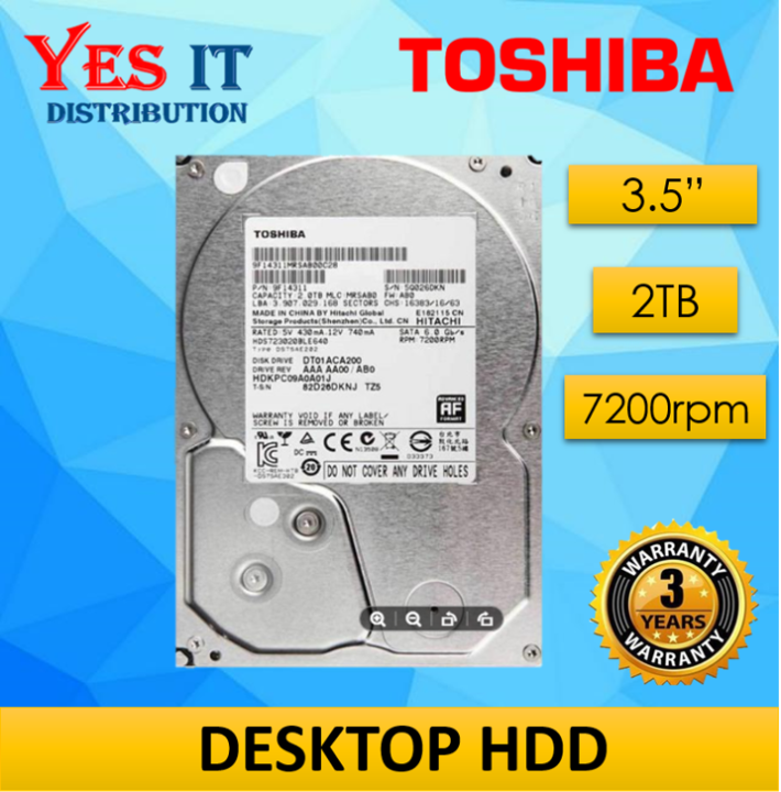 Toshiba Hdd 7200 Rpm Write Speed TOSHIBA 2TB Internal Hard Disk