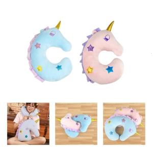 Unicorns Ushaped Pillow Lovely Neck Office Sleeping Cushion Portable Travel For home Sitting Sleep Pillow Neck Support