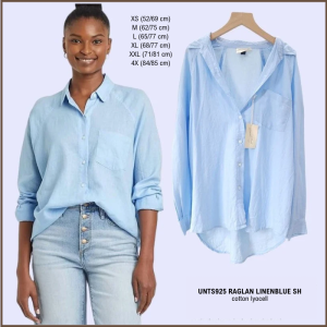 Kemeja Wanita Lengan Panjang Murah (UNTS925 Raglan Shirt 3 Warna)