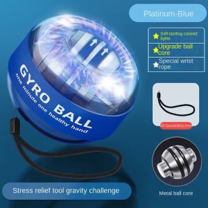Guoftstars Gyro Ball Gyroscope LED Wrist Ball Power Gym Training Exercise Tool Badminton Tennis Arm Muscle Force Fitness Trainer Bóng tập cổ tay .AutoMaxion
