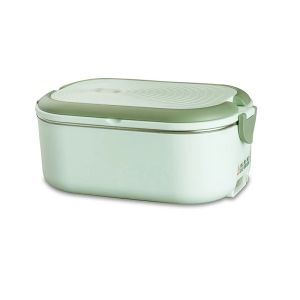 220V 110V EU US Plug Portable Electric Lunch 1L Stainless Steel With Compartments Bag Tableware Set Office Food Warmer Heat2026