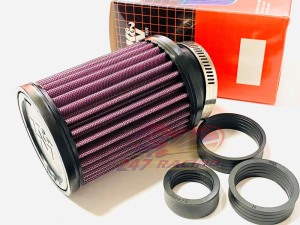 Pô E lọc Gió Trụ 1280 KN gắn xe máy ExciterWinnerSonicWaveDream...tặng kèm 3 co Cao Su