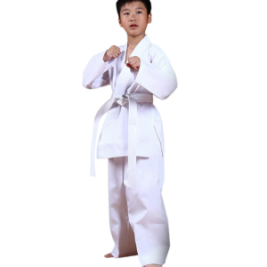 Professional Martial Art Gi Set White Karate Suit with Karate Trousers Jackets for Children Teen Taekwondo