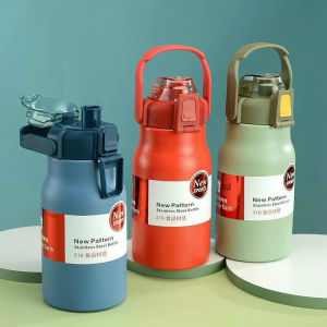 Bình giữ nhiệt cao cấp inox 316 nắp khóa có quai xách 1300ml