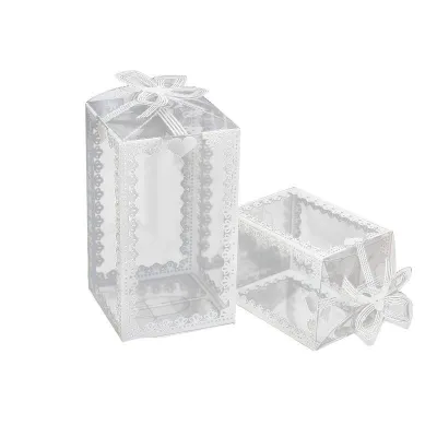 10pcs PVC acetate box for gift box wedding gift box giveaway gift transparent pvc acetate box | ESH