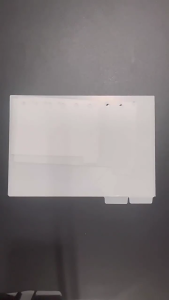 6 cái rõ ràng acrylics chất kết dính ngăn với nhãn không gian 6 lỗ đấm Binder Divider cho 6 Vòng vở bìa cứng Tạp Chí