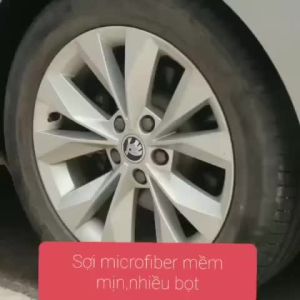 Găng Tay San Hô Rửa Xe Máy Oto Sợi Microfiber Vệ Sinh Nhà Cửa