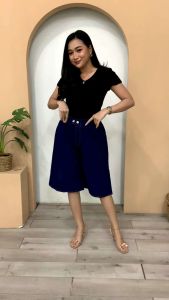 celana kulot 7/8 denim